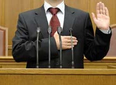 Swearing in a Court of Law